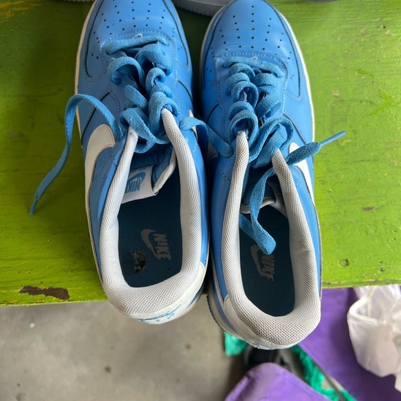 Nike Men's Sky Blue Athletic Shoes Air Force 1 size 10.5 - Picture 7 of 8